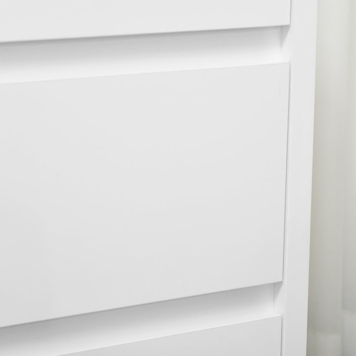 Cómoda Moderna com 3 Gavetas Cómoda de Madeira para Dormitório Sala de Estar Carga Máxima 40 kg 70x37x75 cm Branco e Madeira