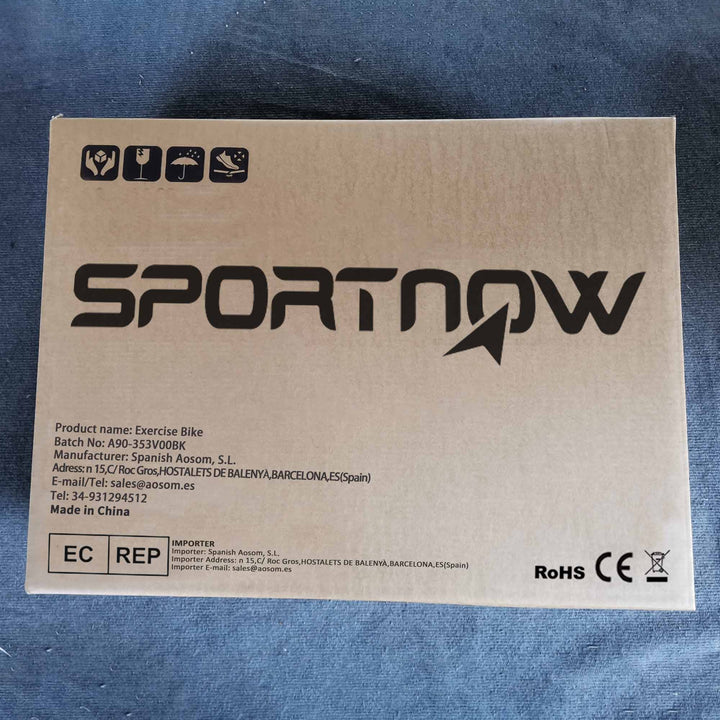 Bicicleta Estática com Ecrã LCD Assento e Guiador Ajustáveis Volante 4 kg e Porta Garrafa 93x48,5x102-112 cm Preto