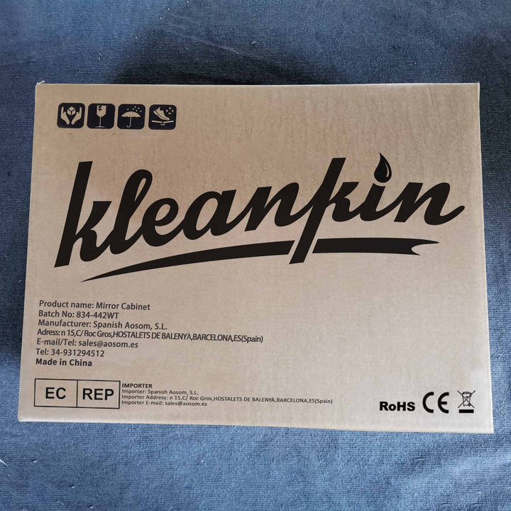 Armário com Espelho de Casa de Banho com Luz LED Armário de Casa de Banho Suspenso com 2 Portas e Interruptor Tátil Estilo Moderno 70x15x65 cm Branco