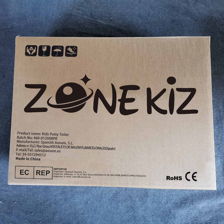 Bacio para Bebé de Aprendizagem Bacio para Criança de 6-36 Meses em Forma de Raposa com Tampa à Prova de Respingos e Estrutura Antiderrapante 35,5x35x23 cm Rosa