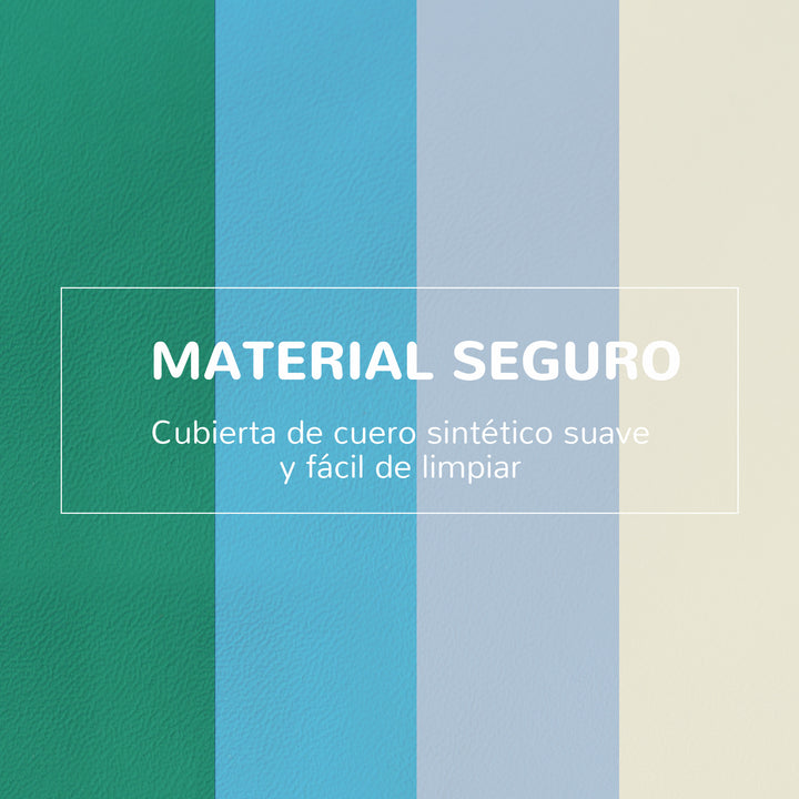 Conjunto de 4 Blocos de Espuma para Crianças de 1-3 Anos Figuras de Construção Brinquedo de Aprendizagem Infantil Estofado em PU 150x50x39cm Multicor