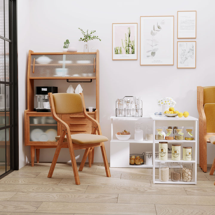 Secretária com Estantes Mesa de escritório 5 Prateleiras 120x110x74cm Branco