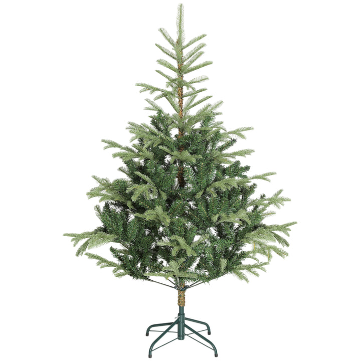 Árvore de Natal Artificial 150 cm Árvore de Natal com 492 Ramos Densos e Suporte Metálico Dobrável Montagem Fácil para Interior Verde
