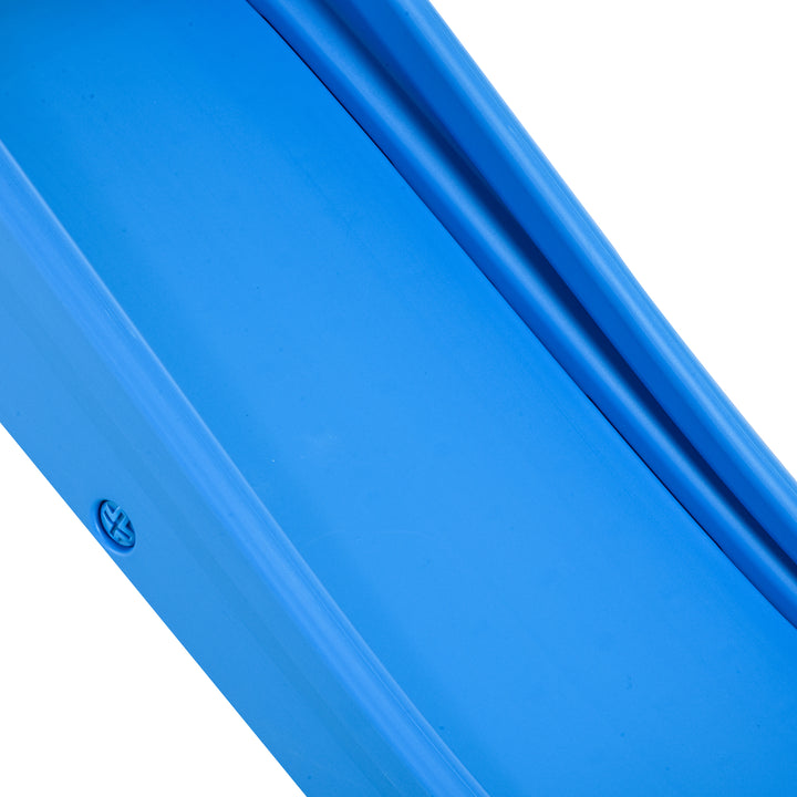 Escorrega infantil para crianças acima de 3 anos dobrável com escada e rampa 120x50x56 cm Azul