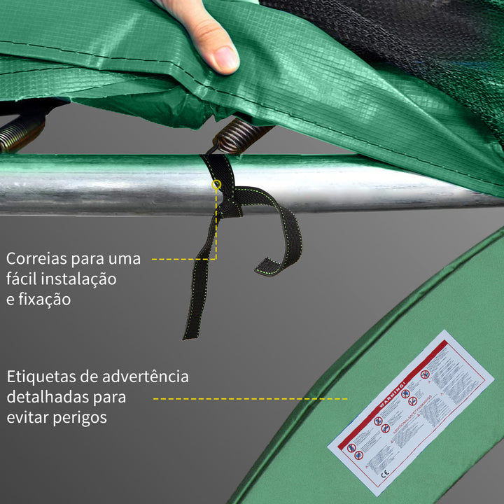 Cobertura de proteção da borda para Trampolim com Diâmetro 244 cm Verde