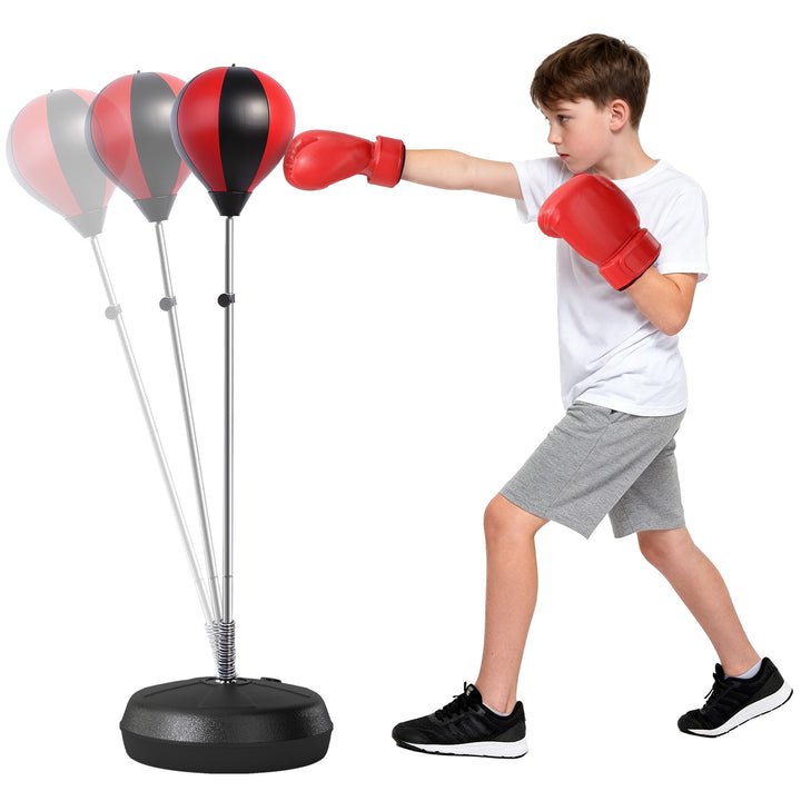 Saco de boxe de pé Punching Ball treino MMA desporto com luvas