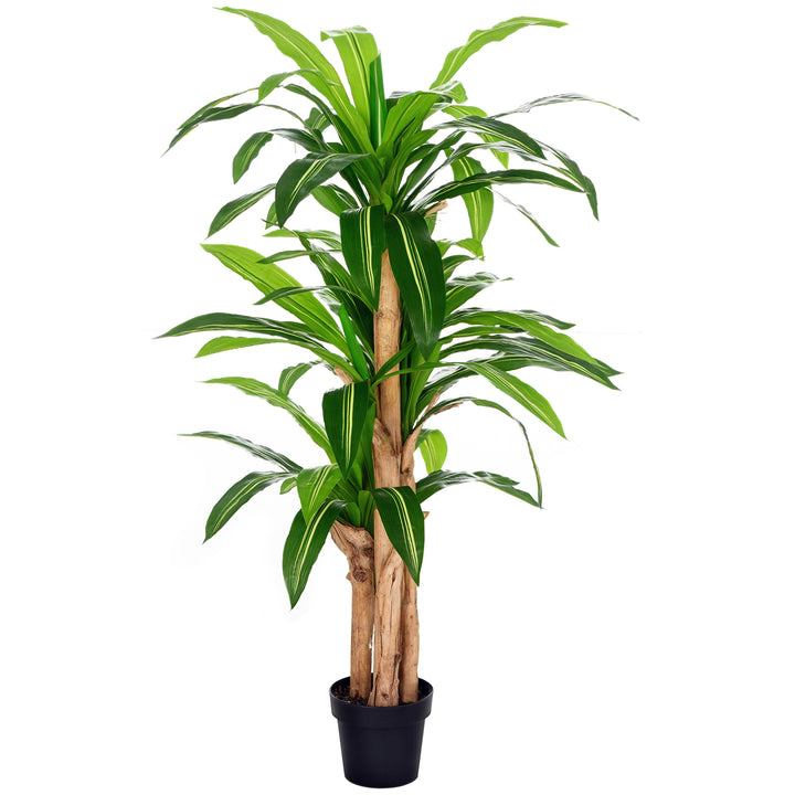 Planta Artificial Decorativa Dracaena com Pote Árvore Sintética 66 Folhas Ø20x160 cm Verde