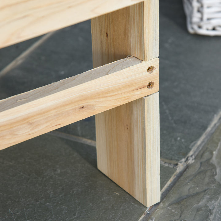 Cadeira Adirondack de Madeira Cadeira Adirondack de Jardim com Assento Extra Largo Carga Máxima 150 kg para Pátio Varanda Exterior 78x89x88 cm Madeira