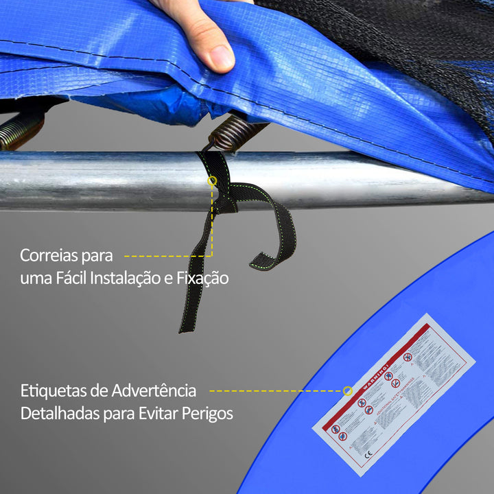 Coberta Proteção fronteira Cama Elástica 366 cm Azul Trampolin