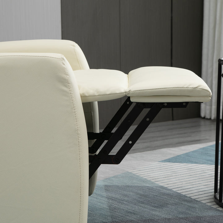 Poltrona Relax Levanta Pessoas Poltrona Elétrica Reclinável a 145° com Controlo Remoto Apoio para Pés para Pessoas Idosas 67x95x105 cm Creme