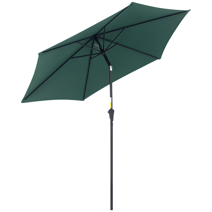 Guarda-sol Reclinável com Manivela de Alumínio com Tela de Poliéster para Jardím Pátio Terraço - F270x235 cm