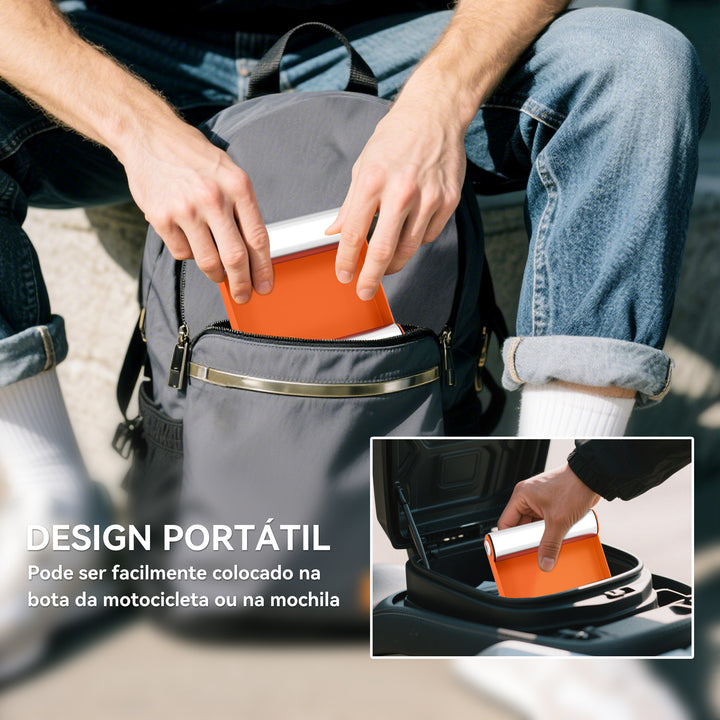 Suporte de Rolos para Moto Suporte para Limpeza de Rodas para Limpeza de Pneus e Lubrificação de Correntes para Motos < 220 kg e Largura de Pneus <180 mm Laranja