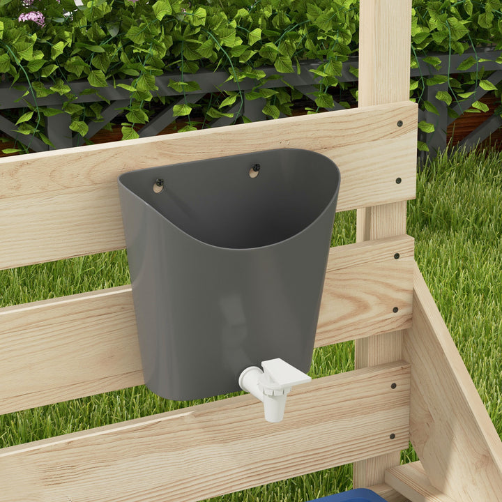 Caixa de Areia para Crianças de Madeira Caixa de Areia Infantil com Toldo Volante Brinquedos de Cozinha e Forma de Barco Pirata para Pátio Jardim 180x103x144,5 cm Natural