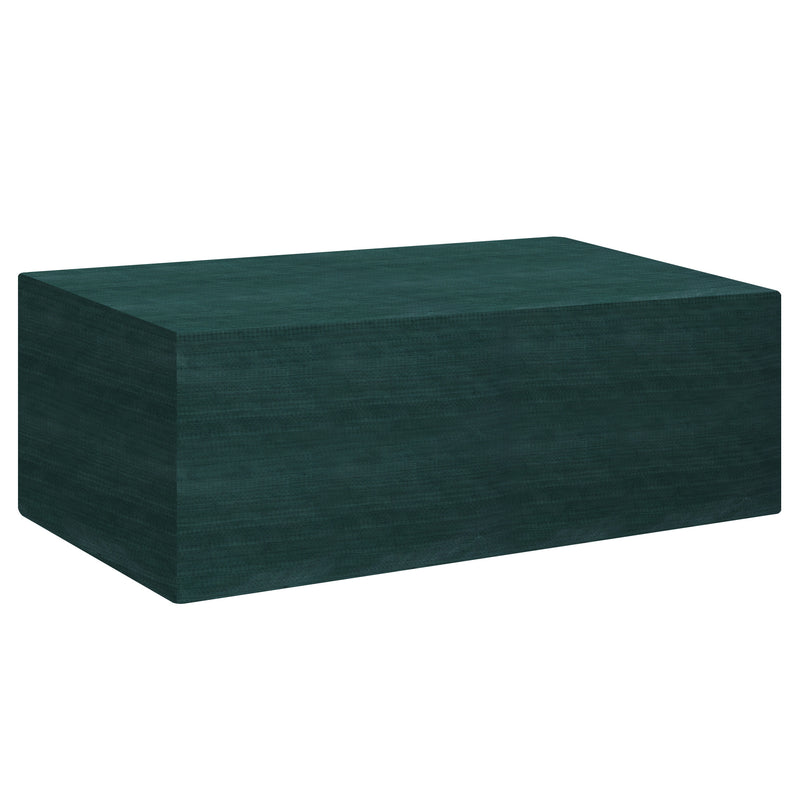 Capa Protetora para Móveis Retangular Cobertura de Móveis para Jardim Impermeável Anti-UV Antipó para Terraço Varanda 235x190x90 cm Verde