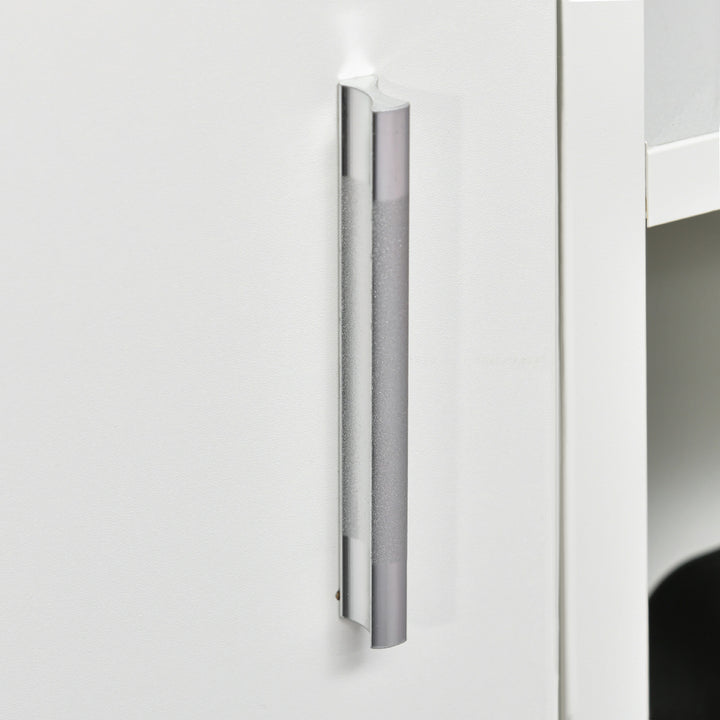 Móvel de TV para Televisores de até 60” Móvel de Sala de Estar Moderno com Armário 3 Compartimentos 120x40x55cm Branco