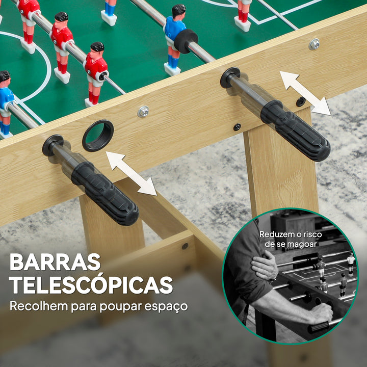 Matraquilho para Crianças com 2 Marcadores 8 Pegas 22 Jogadores e Varas Telescópicas para Crianças acima de 6 Anos e Adultos Famílias Festas 114x78x88 cm Madeira