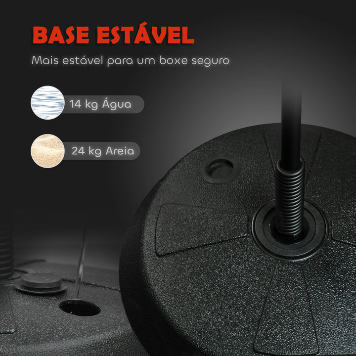 Punching Ball para Crianças acima de 5 anos Kit de Boxe para Crianças com Luvas de Boxe Altura Ajustável 122,5-147 cm e Base Preenchível Vermelho