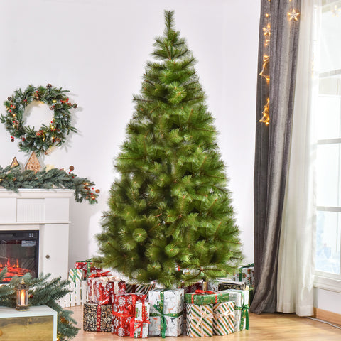 Árvore de Natal 210cm Artificial de Pinho com Suporte Metálico 505 Ramas
