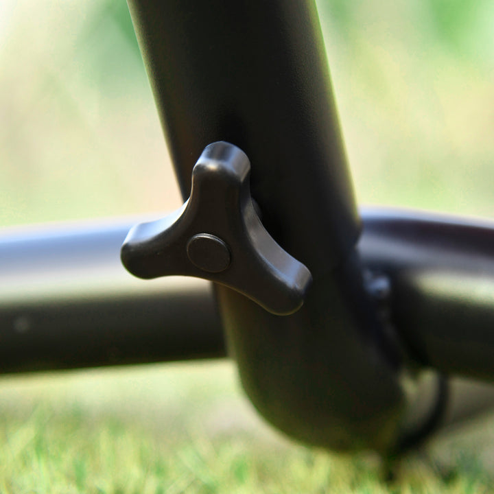 Cama Rede com Suporte 298x117 cm Cama Rede de Campismo com Bolsa de Transporte Portátil Altura Ajustável Capacidade 120 kg para Pátio Varanda Verde e Azul