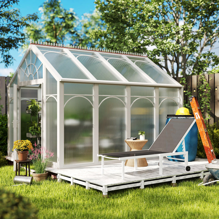 Espreguiçadeira Reclinável de Jardim com Rodas Espreguiçadeira de Exterior Encosto Ajustável em 5 Níveis e Estrutura de Aço Suporta até 120 kg para Pátio Varanda 166x60x84 cm Cinzento