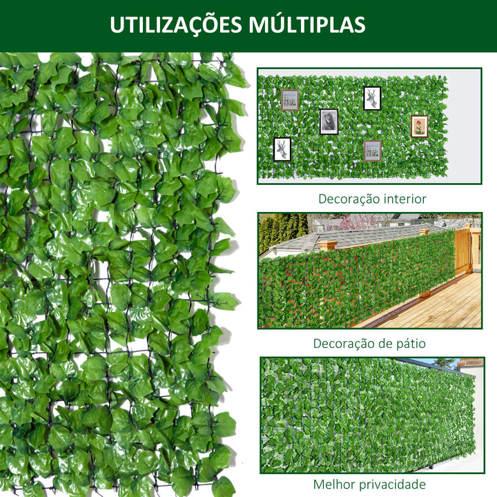 Cobertura Artificial em Rolo de 3x1m para Cerca Varanda Planta decorativa