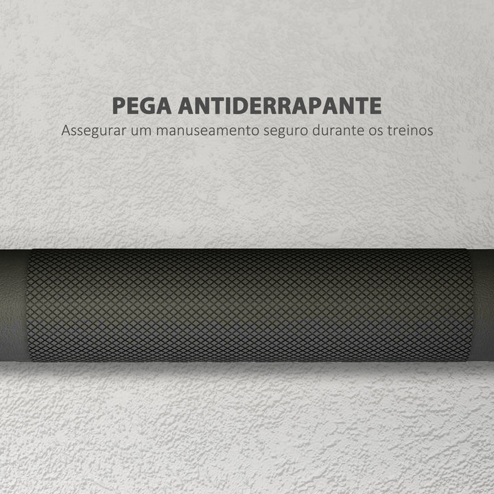Kit de Halteres 30 kg 2 em 1 Jogo de Pesos com Barra de Pesos Pega Antiderrapante para Treino de Força em Casa Ginásio Escritório Preto e Verde