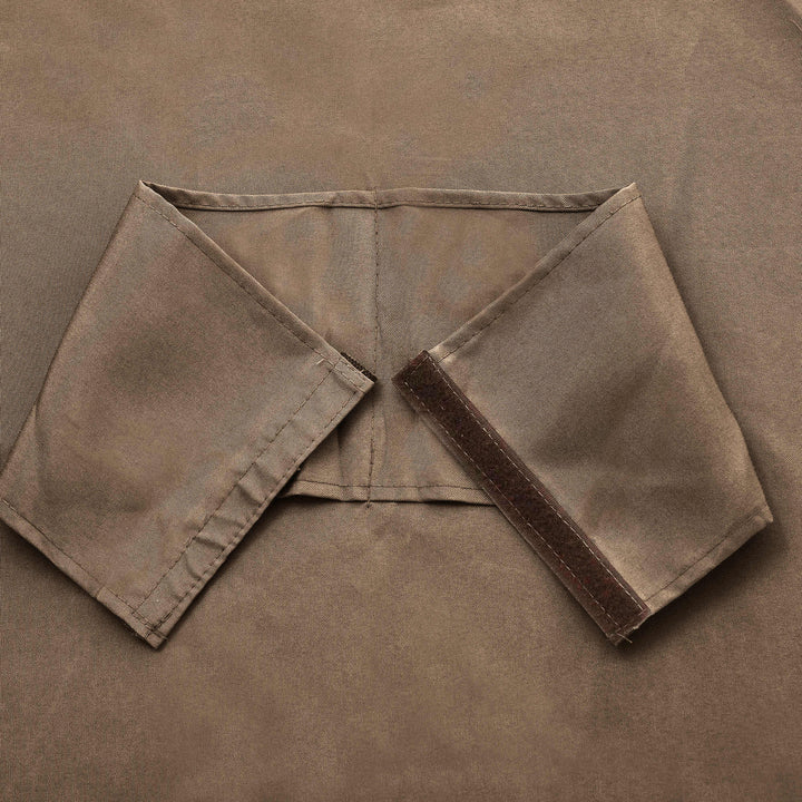 4 Paredes Laterais para Tenda 302x205 cm Laterais para Tenda Universal com Ganchos e Argola em C para Tenda de Jardim Terraço Marrom