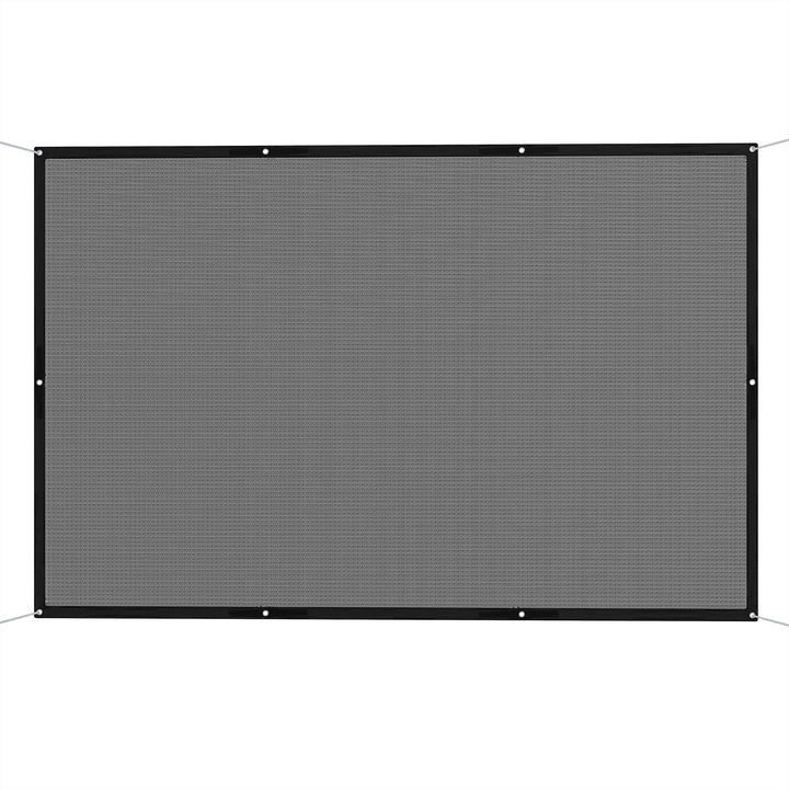 Vela de Sombra Retangular 3x2 m Toldo Vela para Jardim Proteção Solar 65% Transpirável e Anticongelante para Pátio Terraço Varanda Preto