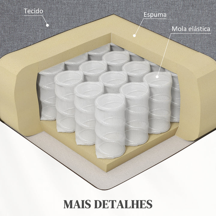 Poltrona Relax Reclinável Elétrica Levanta Pessoas com Massagem Vibratória e Aquecimento Poltrona Elevatória com Controlo Remoto Apoio para Pés Estofada em PU Bolsos Laterais 98x96x105 cm Cinza