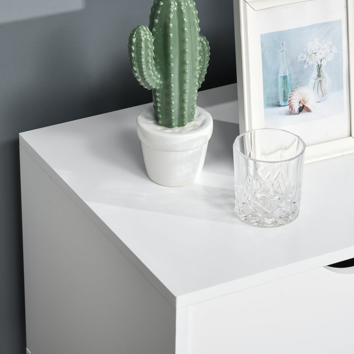 Armário de Televisão com armários Prateleiras Gerenciamento de cabos 150x39x50 Branco