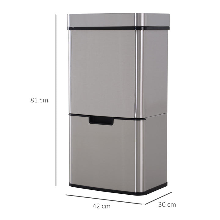 Caixote de Lixo Automático do sensor da abertura da lata de lixo para o quarto 72L da cozinha de aço inoxidável