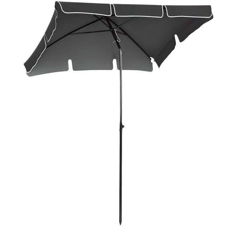 Guarda-sol Grande Reclinável Impermeável e Resistente a UV para Jardim Pátio Praia Piscina Terraço 198x130x240 cm