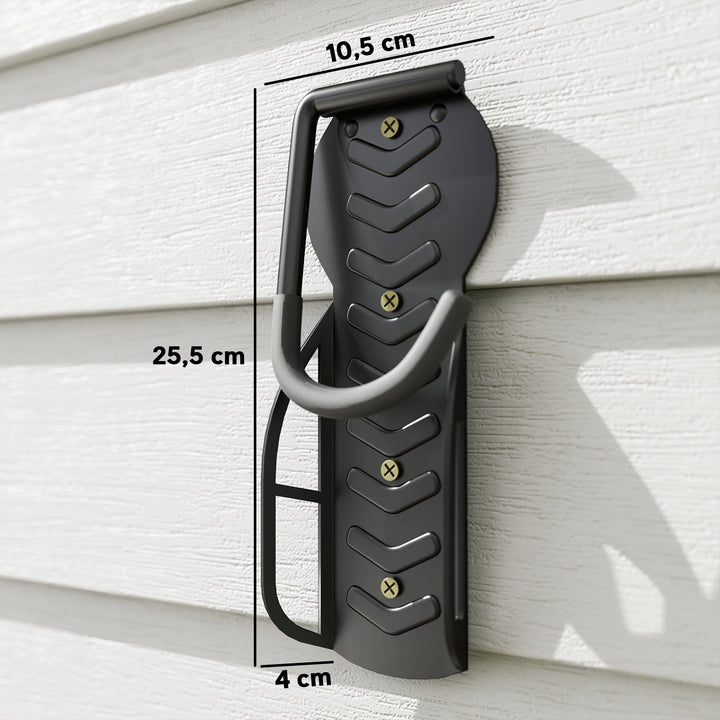 Conjunto de Suportes de Parede para Bicicletas com 4 Peças Gancho Dobrável para Bicicleta até 30 kg Suporte de Armazenamento Vertical com Parafusos para Casa Garagem e Cave Preto