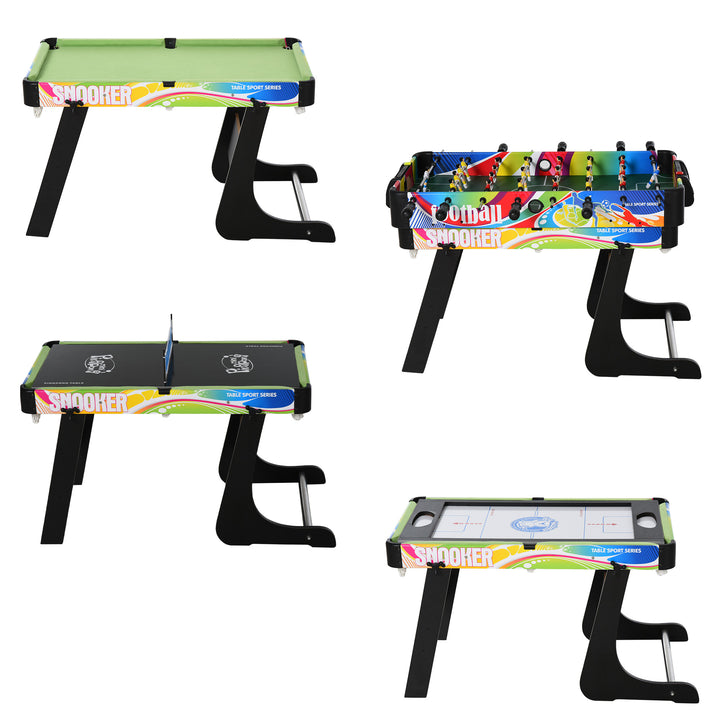 Mesa de vários jogos projeto 4 em 1 pebolin Hóquei Bilhar ping - pong 86.5x43.5x64 cm