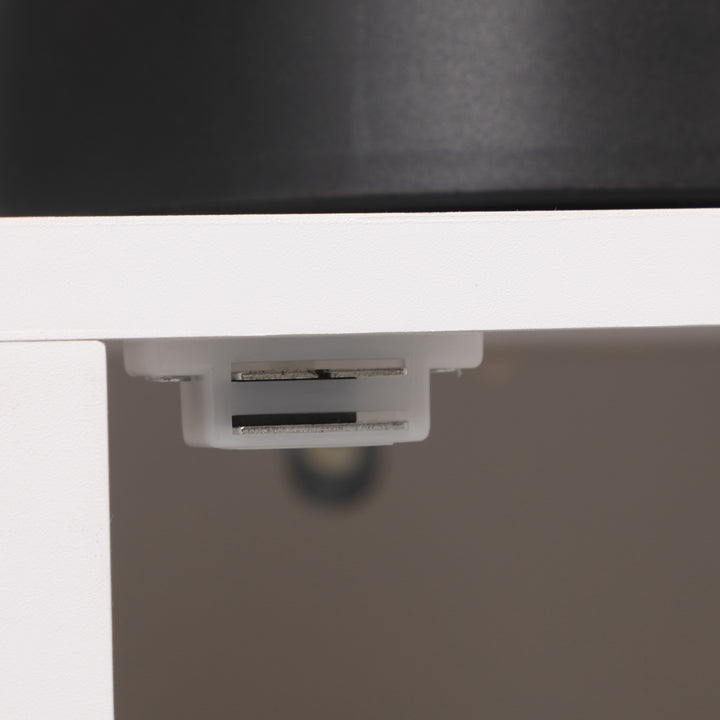 Aparador de Cozinha com 3 Portas de Vidro e Suporte para Garrafas em Forma de X para 4 Garrafas Móvel Buffet Auxiliar para Sala de Jantar Estilo Moderno Anti-Tombo 90x37x75cm Branco