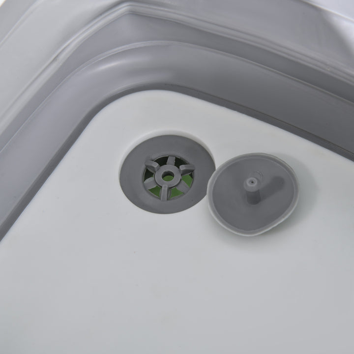 Mesa de Campismo de 3 Níveis Mesa de Campismo Dobrável Portátil com Prateleiras de Armazenamento Lava-Louça Suporte para Candeeiro e Bolsa de Transporte para Exterior 173x52x80-174 cm Preto