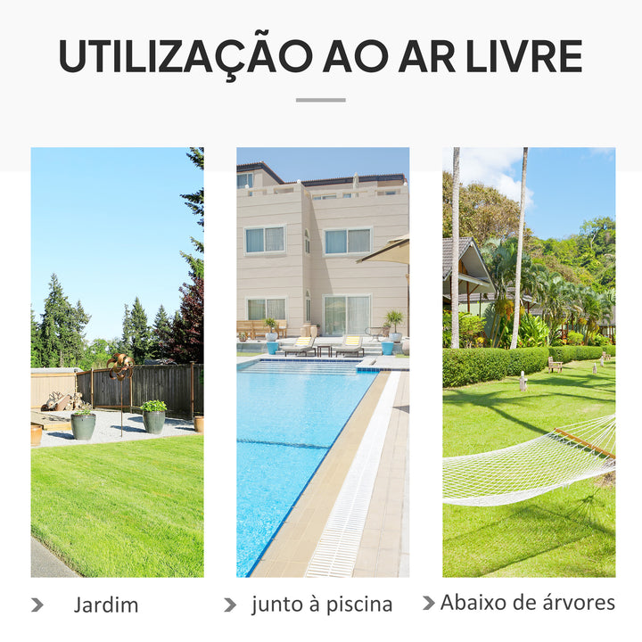 Cadeira suspensa redonda Ø60 cm Cadeira de rede de balanço com almofada e corda de algodão para interior e exterior 80x80x42 cm Cinza