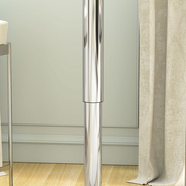 Mesa de Bar com Altura Ajustável Giratória 360° com Base Redonda Mesa Alta Moderna para Cozinha Sala de Jantar Ø63x67-93 cm Branco