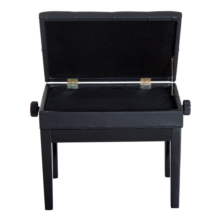 Banco para piano de tamborete com altura ajustável 54.5x33x48-58 cm