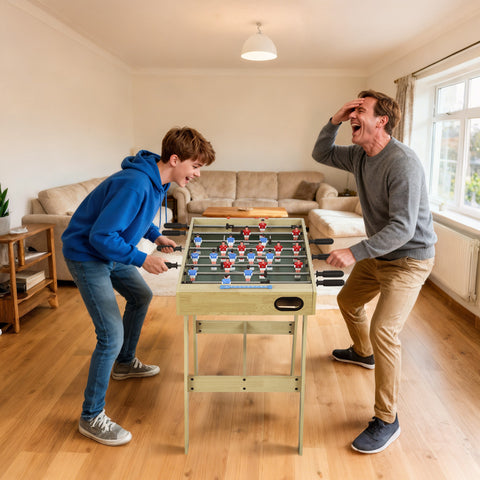 Matraquilho para Crianças com 2 Marcadores 8 Pegas 22 Jogadores e Varas Telescópicas para Crianças acima de 6 Anos e Adultos Famílias Festas 114x78x88 cm Madeira