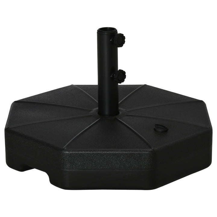 Base para Chapéu de Sol Portátil Base para Chapéu de Sol Recarregável para Mastros de F3,8cm e F4,8cm Preto