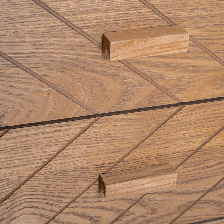 Armário de Cabeceira de Madeira com 4 Gavetas móvel para quarto armário arrumação 40x30x75cm