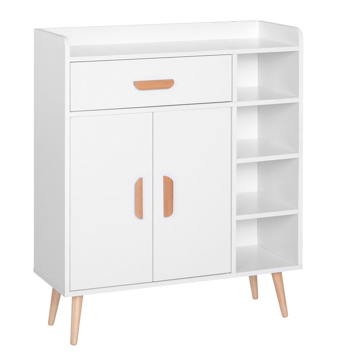 Armário Branco Móveis multiuso para cozinha sala de jantar sala de estar e casa de banho 80x29,5x96cm