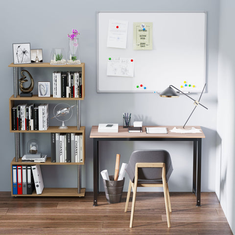 Mesa de computador para casa oficina Com pés ajustáveis Mobiliário de Escritório Simples 120x60x76cm 100 kg de carga Armação de metal