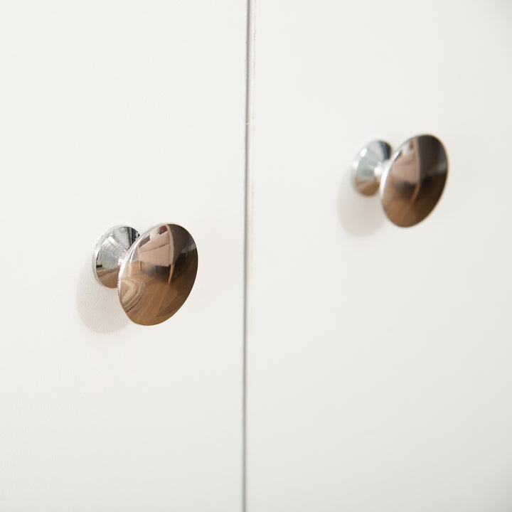 Estante para Livros com 3 Compartimentos Abertos e 1 Armário com Prateleira Ajustável Armazenamento para Sala de Estar Escritório 70x29,5x167 Branco