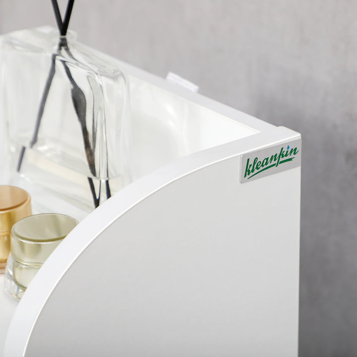 Armário Casa de Banho Armário Auxiliar Casa de Banho com Prateleira Ajustável e Suporte para Papel Higiênico 23x18x100 cm Branco