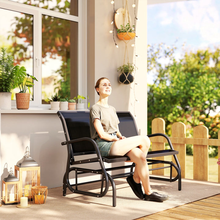 Baloiço de Ferro Cinzento 123x70x87cm