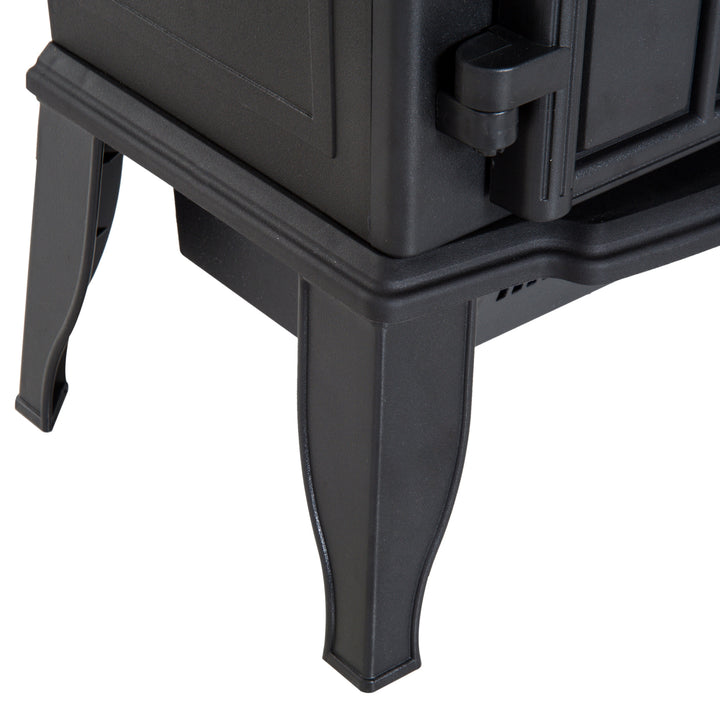 Lareira elétrica de pé 1000/2000 W Chama LED com termostato 39x23x56.5cm