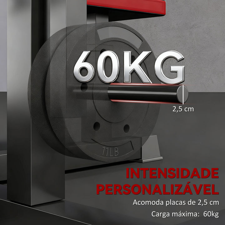 Máquina de Bíceps e Tríceps 2 em 1 Banco de Curl de Pregador com Assento e Suporte de Cotovelo Ajustáveis Máquina de Curl de Bíceps e Extensão de Tríceps para Treino em Ginásio Casa 105x95x80 cm Preto