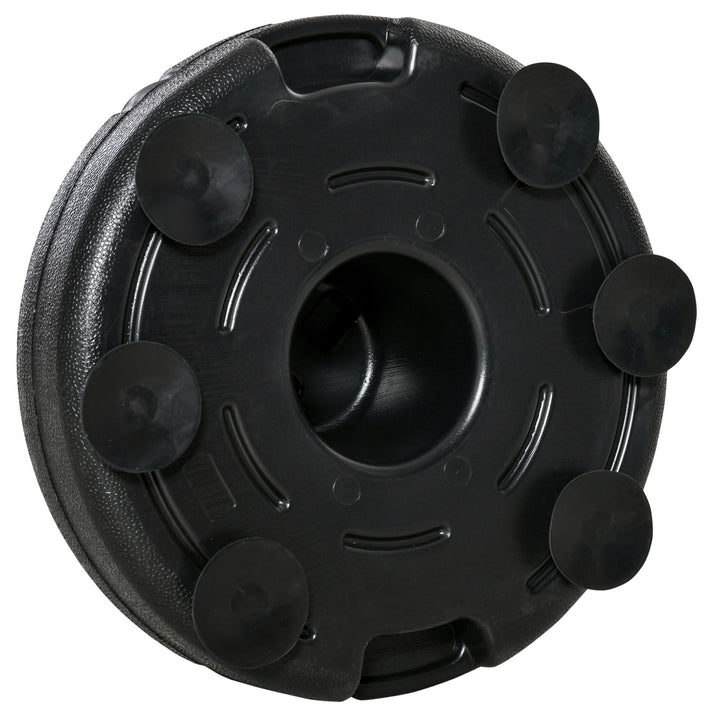 Saco de Boxe de Pé com Altura Ajustável de 4 Níveis Punching Ball com Base Preenchida Luvas e Inflador para Adultos e Adolescentes Ø45x132-158cm Preto e Vermelho